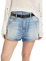 Double Belt Loop Venti Denim Shorts