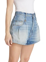 Double Belt Loop Venti Denim Shorts