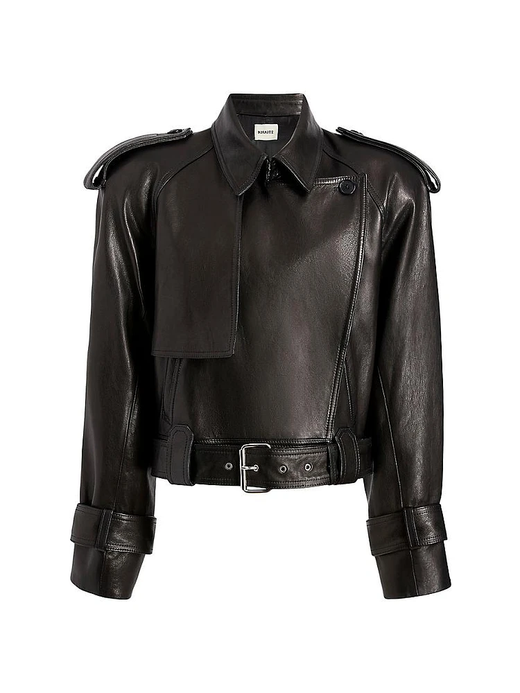 Hammond Belted Leather Jacket