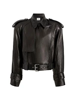 Hammond Belted Leather Jacket