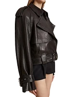 Hammond Belted Leather Jacket