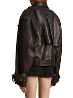 Hammond Belted Leather Jacket