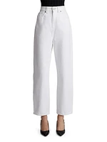 Shalbi High-Rise Straight-Leg Jeans