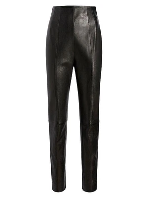 Lenn Leather Cigarette Pants