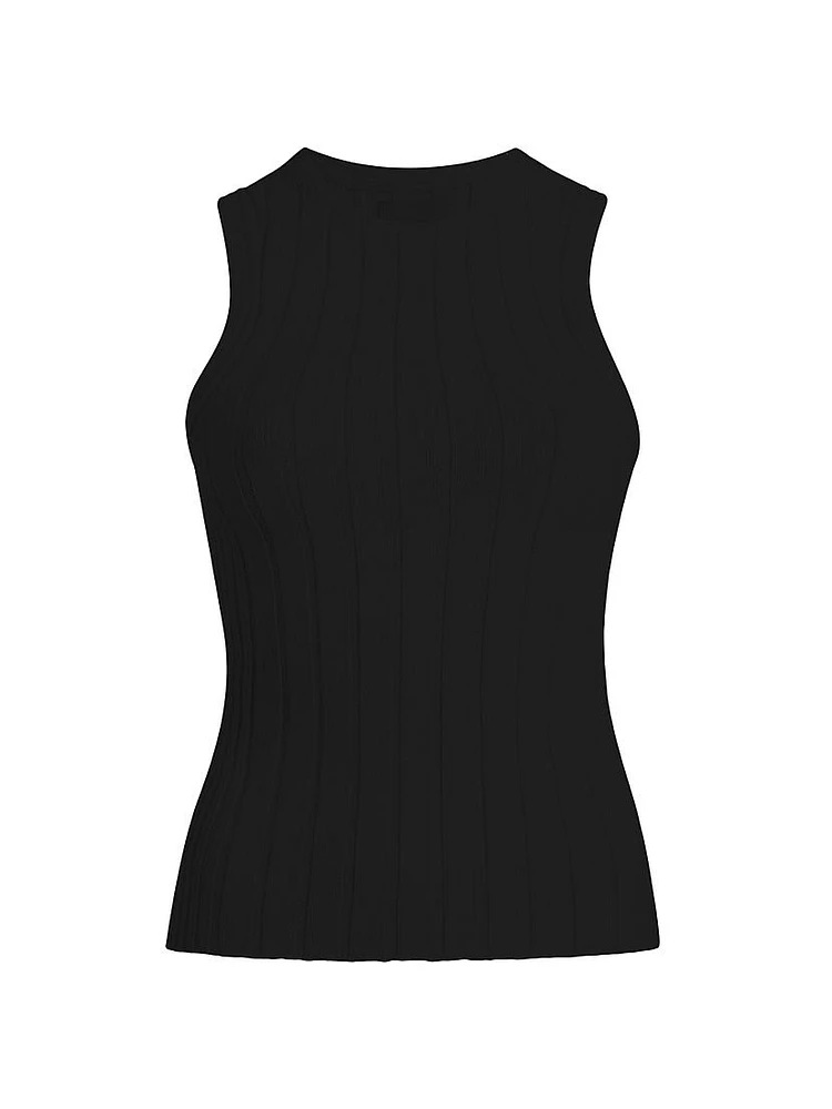 Manu Ribbed Cotton-Blend Tank