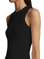 Manu Ribbed Cotton-Blend Tank