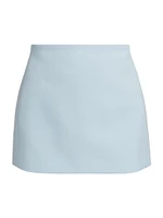 Column Wool Miniskirt