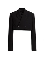 Crop Double-Breasted Blazer