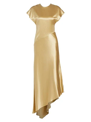 Abney Silk Asymmetric Dress