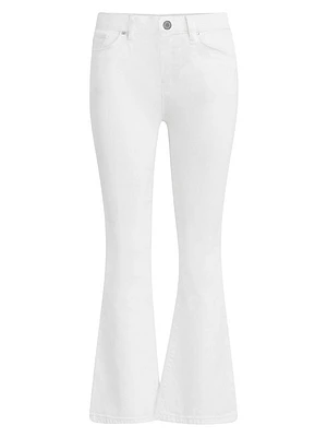 Petite Nico Mid-Rise Boot-Cut Crop Jeans