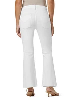 Petite Nico Mid-Rise Boot-Cut Crop Jeans