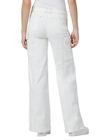 Maternity Utility Wide-Leg Cargo Jeans