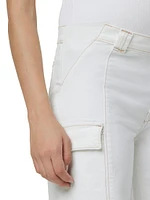 Maternity Utility Wide-Leg Cargo Jeans