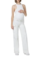 Maternity Utility Wide-Leg Cargo Jeans