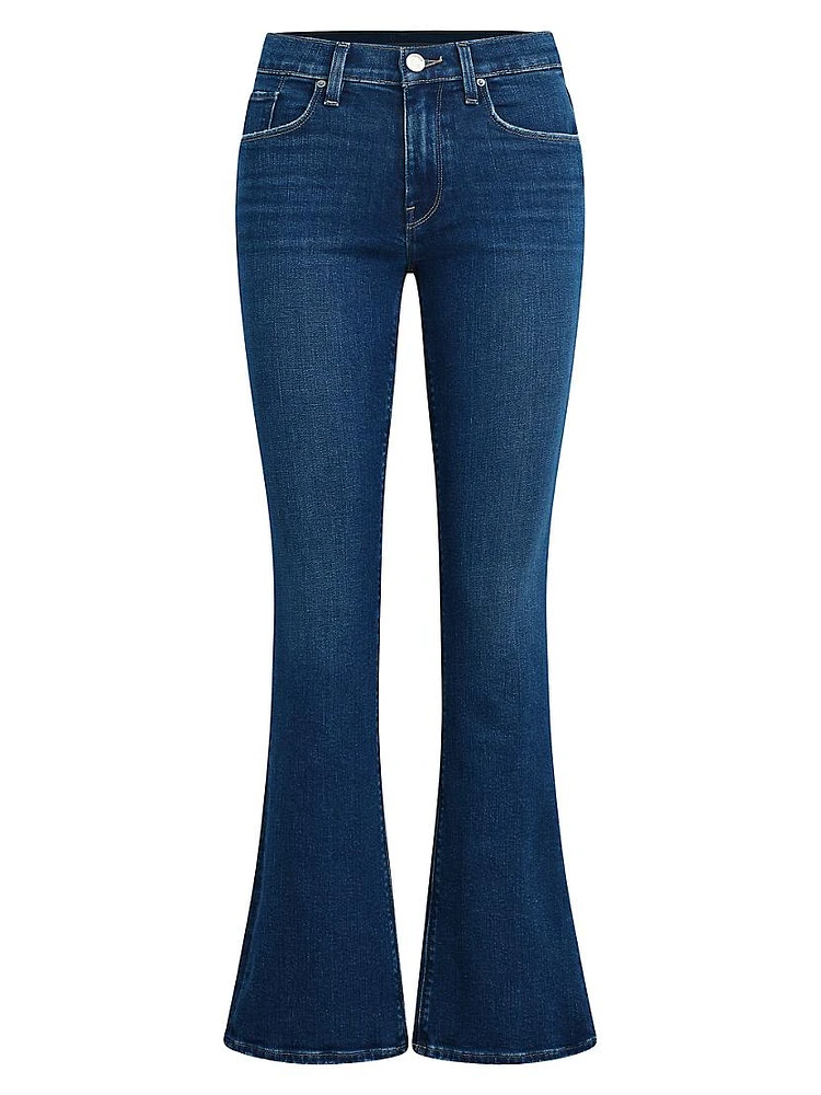 Nico Mid-Rise Barefoot Boot-Cut Jeans