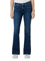 Nico Mid-Rise Barefoot Boot-Cut Jeans