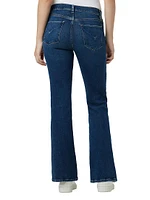 Nico Mid-Rise Barefoot Boot-Cut Jeans