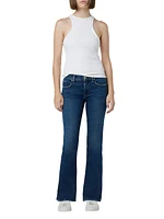 Nico Mid-Rise Barefoot Boot-Cut Jeans