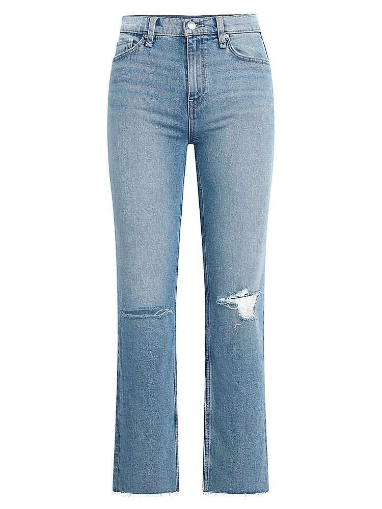 Remi High-Rise Straight Ankle Jeans