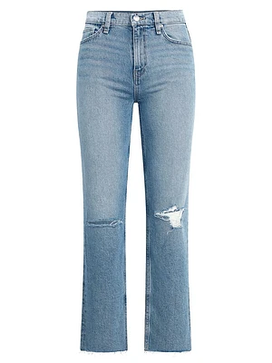 Remi High-Rise Straight Ankle Jeans