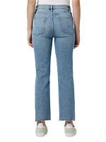 Remi High-Rise Straight Ankle Jeans