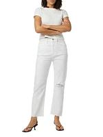 Jade High-Rise Loose-Fit Crop Straight Jeans