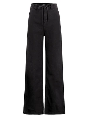 Drawstring Wide-Leg Pants