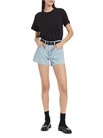 Le Brigette High-Rise Cut-Off Stretch Jean Shorts