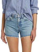 Le Brigette Frayed Denim Shorts