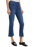 Le Mini Crop Boot-Cut Jeans