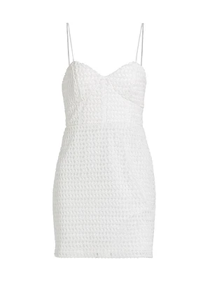 Ayala Beaded Sweetheart Minidress