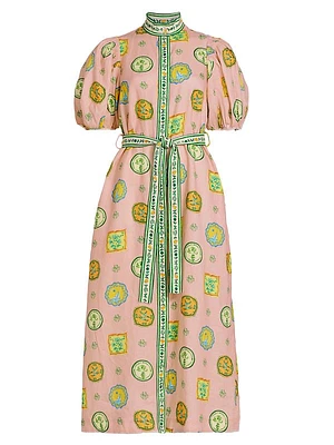 Hotel Paradiso Porcelain Shirtdress