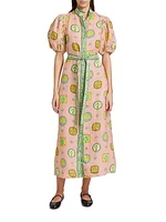 Hotel Paradiso Porcelain Shirtdress