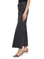 Le Palazzo High-Rise Cropped Wide-Leg Flare Jeans