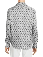 Geometric Print Sportshirt