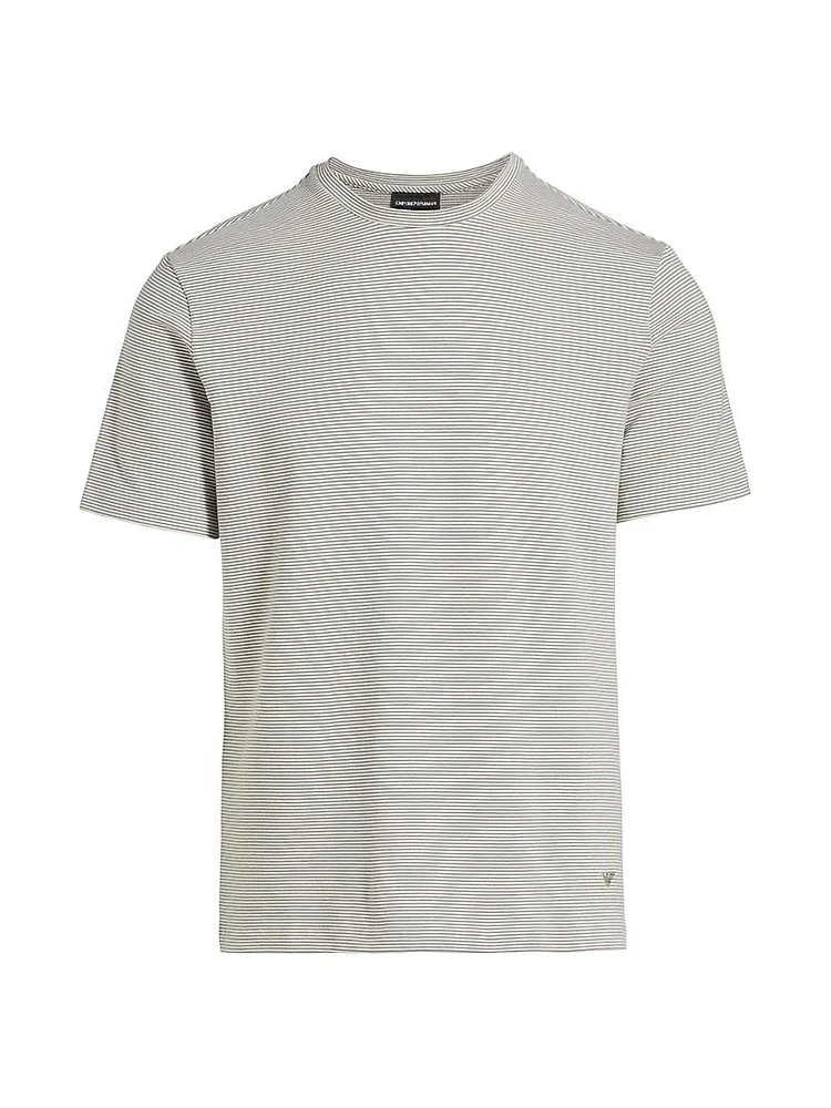 Striped Cotton-Blend T-Shirt