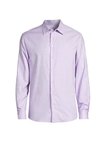 Micro Button-Up Sport Shirt