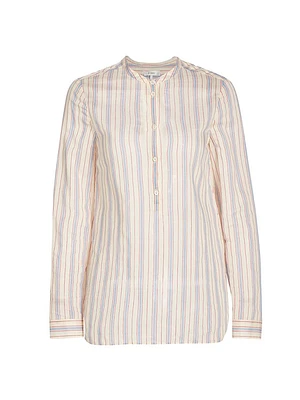 Striped Cotton-Blend Shirt