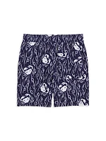 Little Boy's & Chappy Crab Swim Trunks