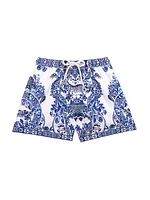 Little Boy's & Floral Print Shorts