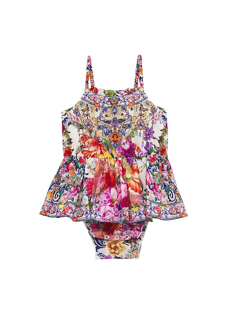 Baby Girl's Floral Print Jumpdress