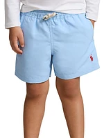 Little Boy's & Boy's Logo Swim Trunks