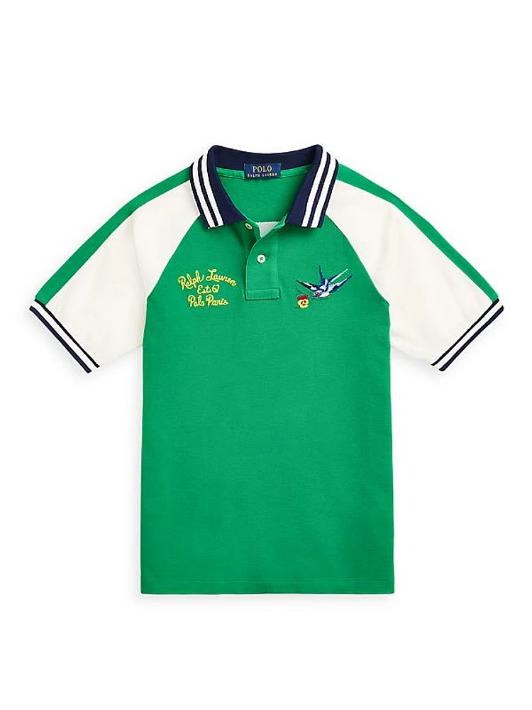 Little Boy's & Boy's Paris Mesh Polo Shirt