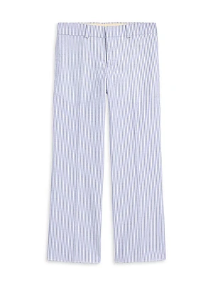 Little Boy's & Striped Seersucker Pants