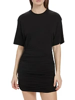 Ruched Matte Jersey Minidress