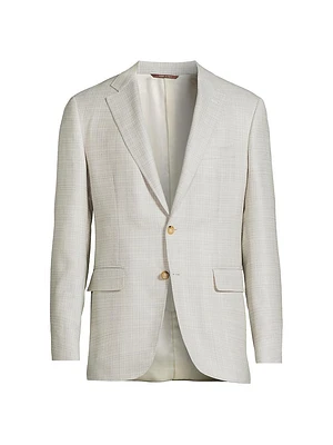 Kei Wool-Blend Two-Button Sport Coat