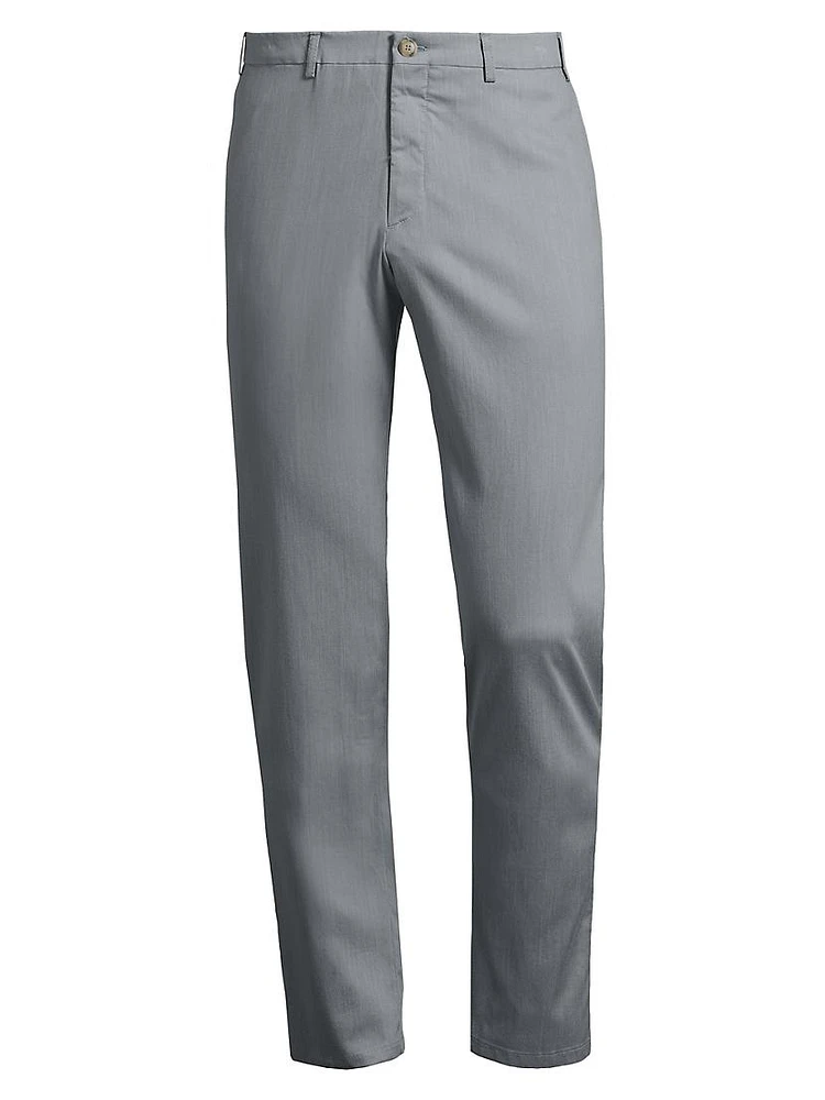 Stretch Flat-Front Trousers