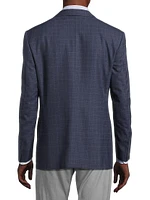 Siena Plaid Wool Two-Button Sport Coat