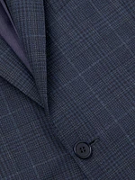 Siena Plaid Wool Two-Button Sport Coat