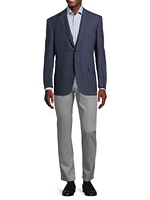 Siena Plaid Wool Two-Button Sport Coat